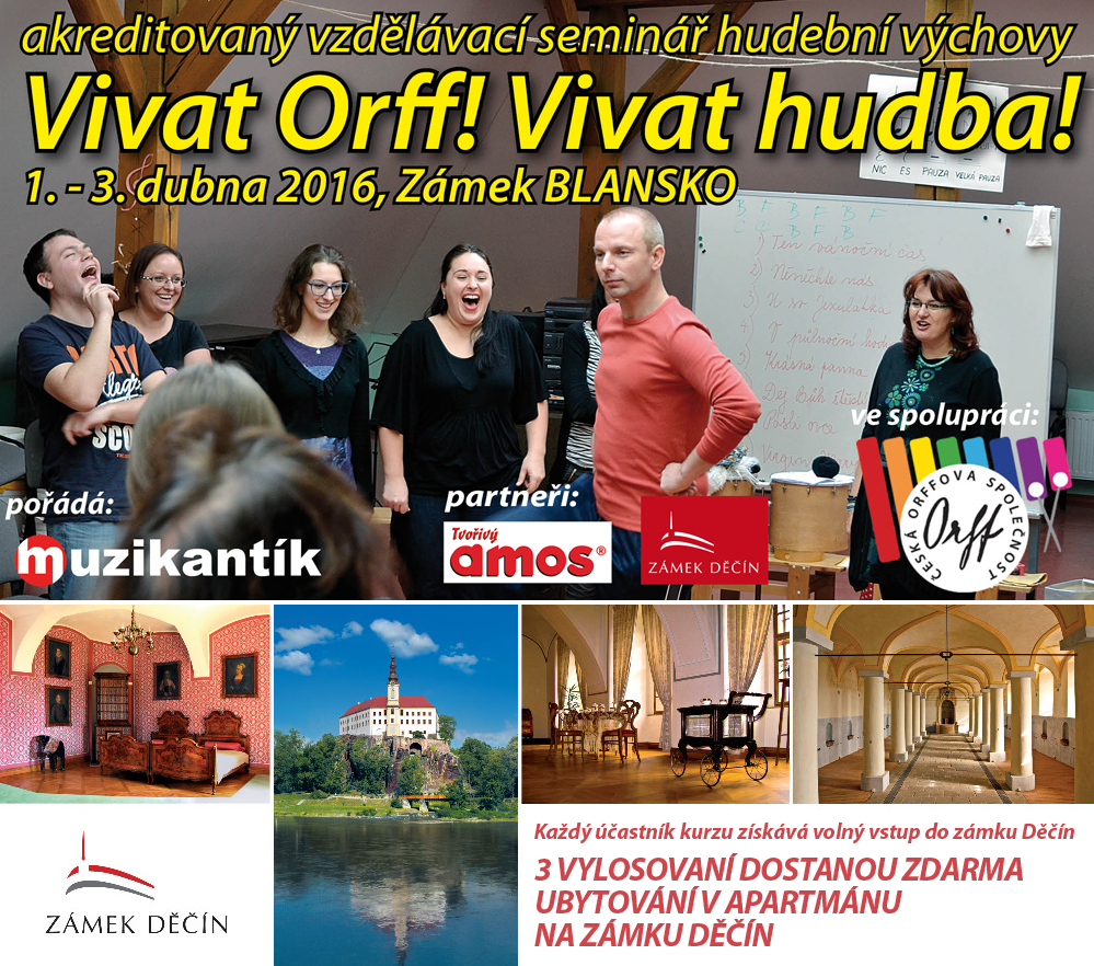 Informační leták kurzu Vivat Orff!